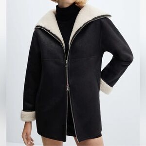 Mango Double-Sided Faux Leather Jacket